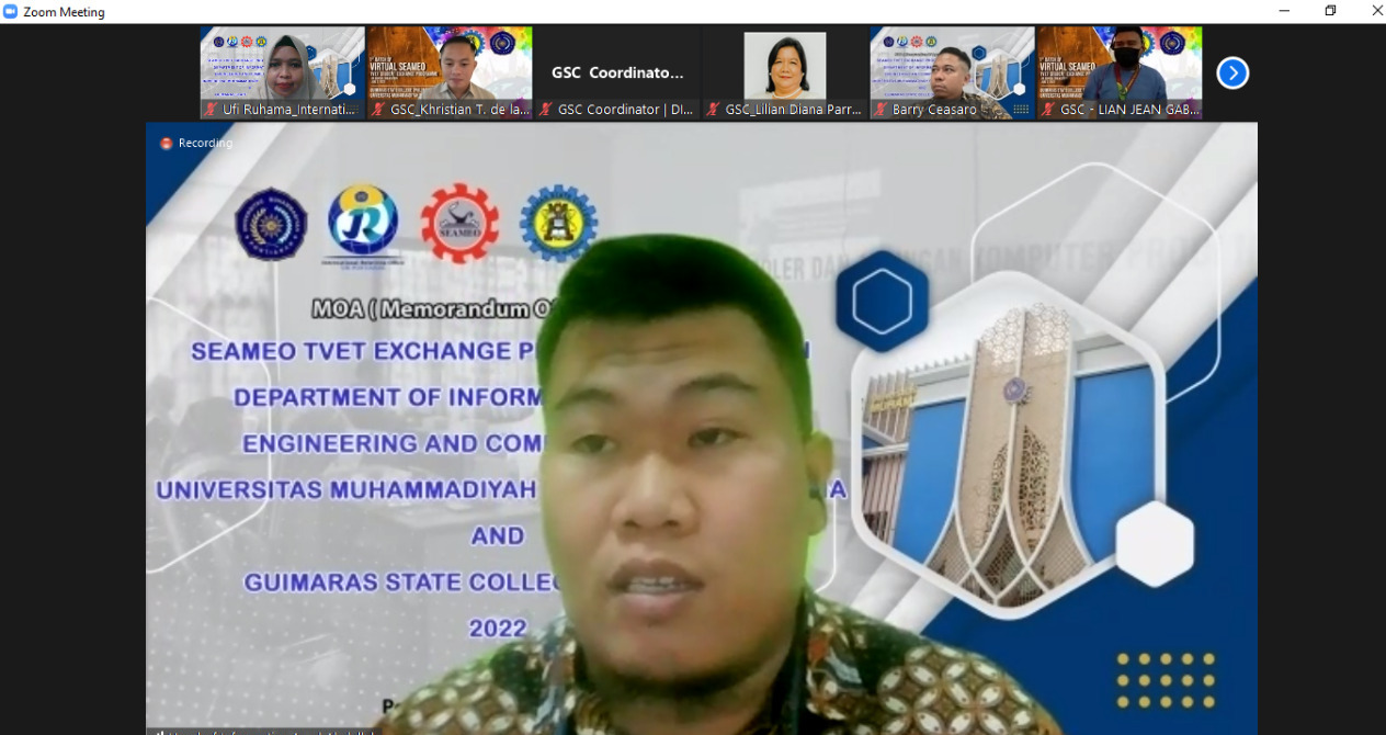 Prodi Teknik Informatika UM Pontianak Jalin Kerjasama Student Exchange dengan Filipina