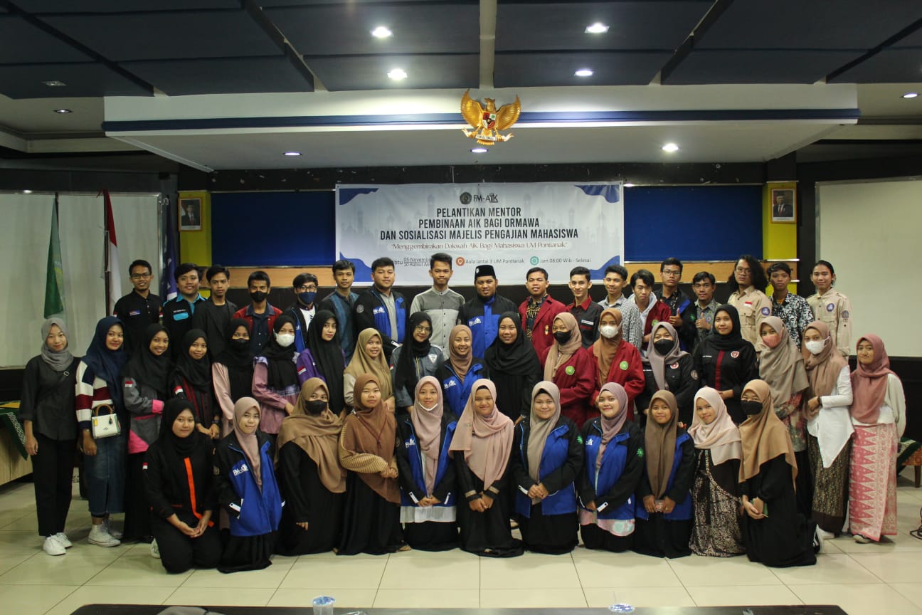 PELANTIKAN MENTOR PERIODE 2022-2023, PEMBINAAN AIK DAN SOSIALISASI MAJELIS PENGAJIAN MAHASISWA UM PONTIANAK