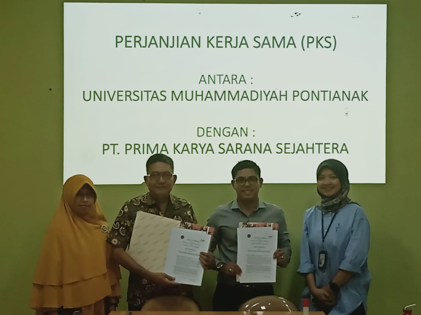 Jalin Kerjasama, Universitas Muhammadiyah Pontianak Lakukan Penandatanganan MoU dengan 2 Perusahaan Nasional di Kalimantan Barat.