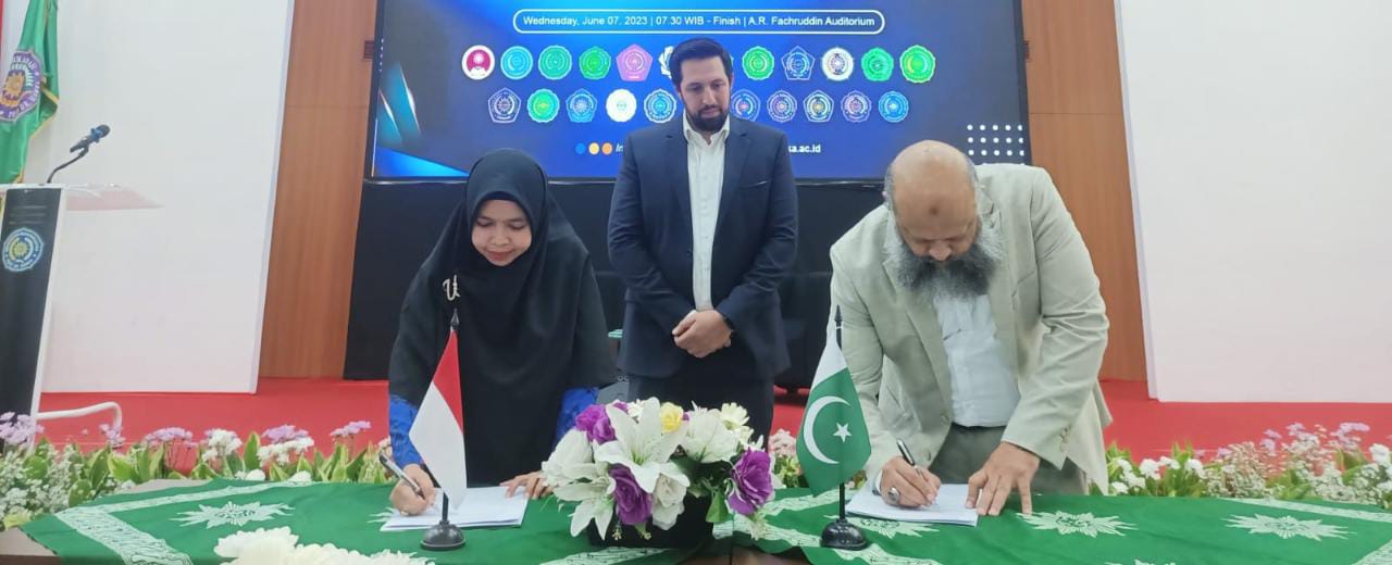 Tandatangani MoU dengan Ibadat International University Islamabad. Pakistan, UM Pontianak lanjut Implementasi program