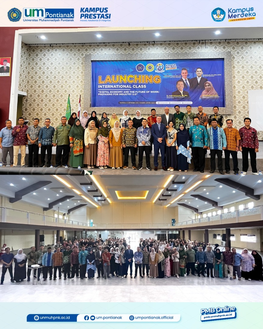 Launching Kelas Internasional  UM Pontianak, Fakultas Ekonomi dan Bisnis  jadi Pionir