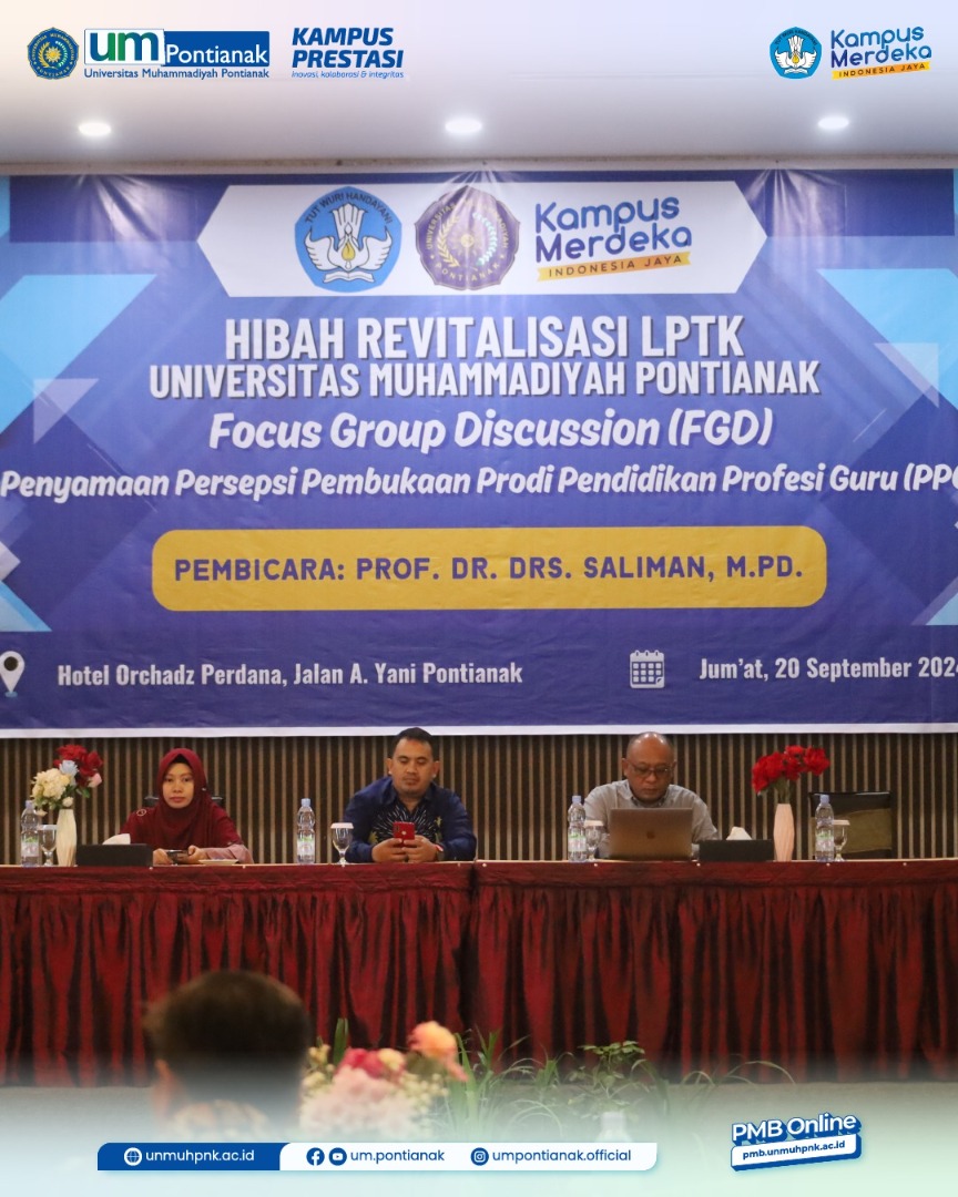 Universitas Muhammadiyah Pontianak Gelar FGD Pembukaan Prodi Pendidikan Profesi Guru