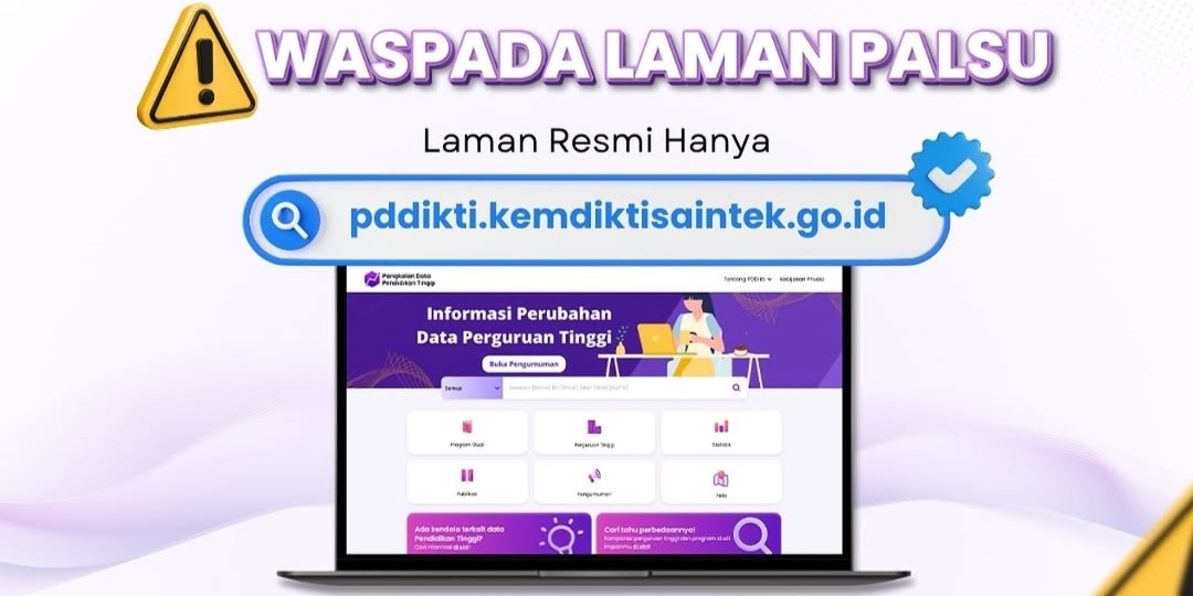 Waspada Laman Palsu PDDikti