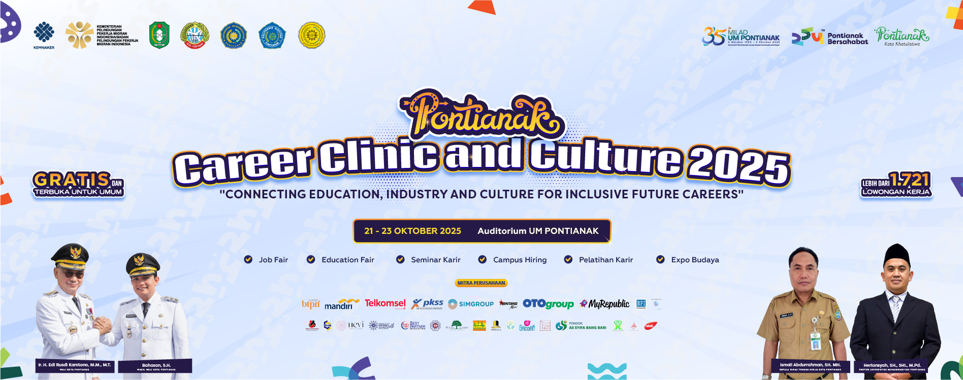 UM Pontianak dan Disnaker Kota Pontianak Siap Gelar Pontianak Career Clinic and Culture 2025