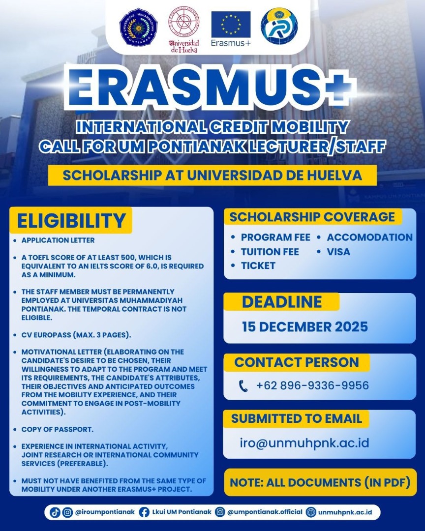 ERASMUS+ Scholarship for Staff