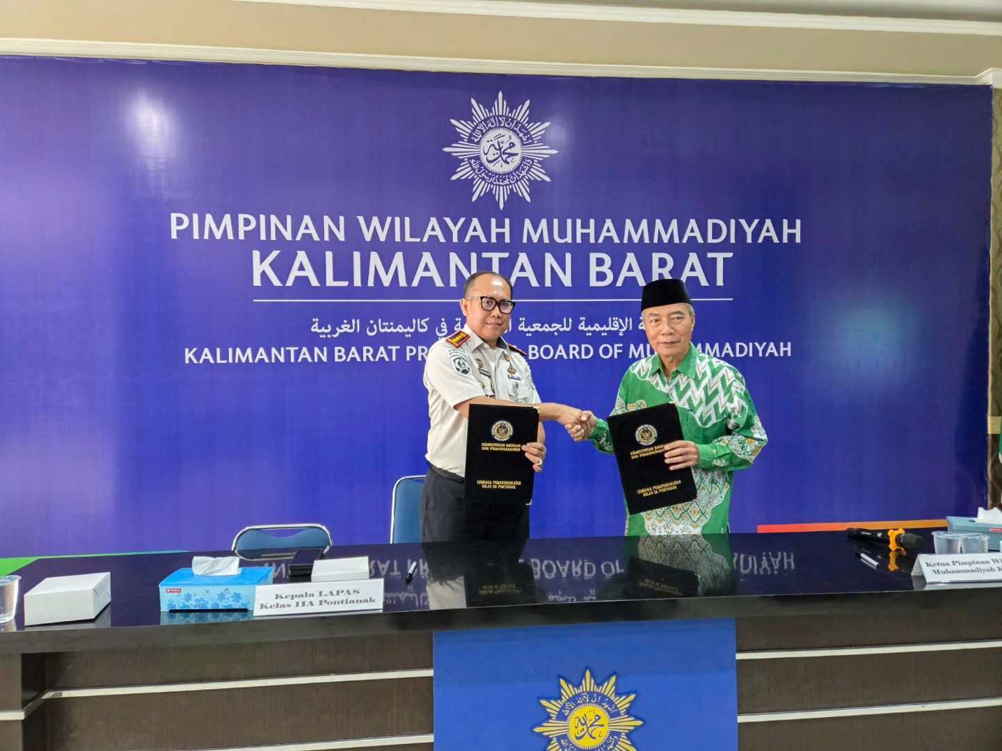 PW Muhammadiyah Kalbar Teken PKS Pembinaan Kerohanian dengan Lapas Kelas IIA Pontianak