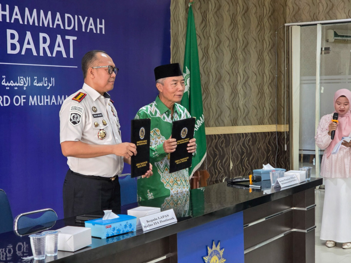 PW Muhammadiyah Kalbar Teken PKS Pembinaan Kerohanian dengan Lapas Kelas IIA Pontianak