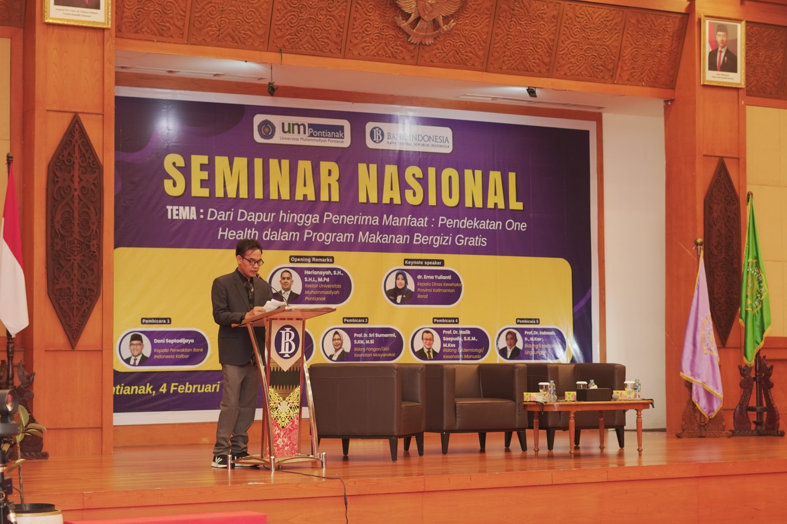 Seminar Nasional One Health Bahas Program Makanan Bergizi Gratis, UM Pontianakâ€“Bank Indonesia Dorong Pendekatan Terpadu