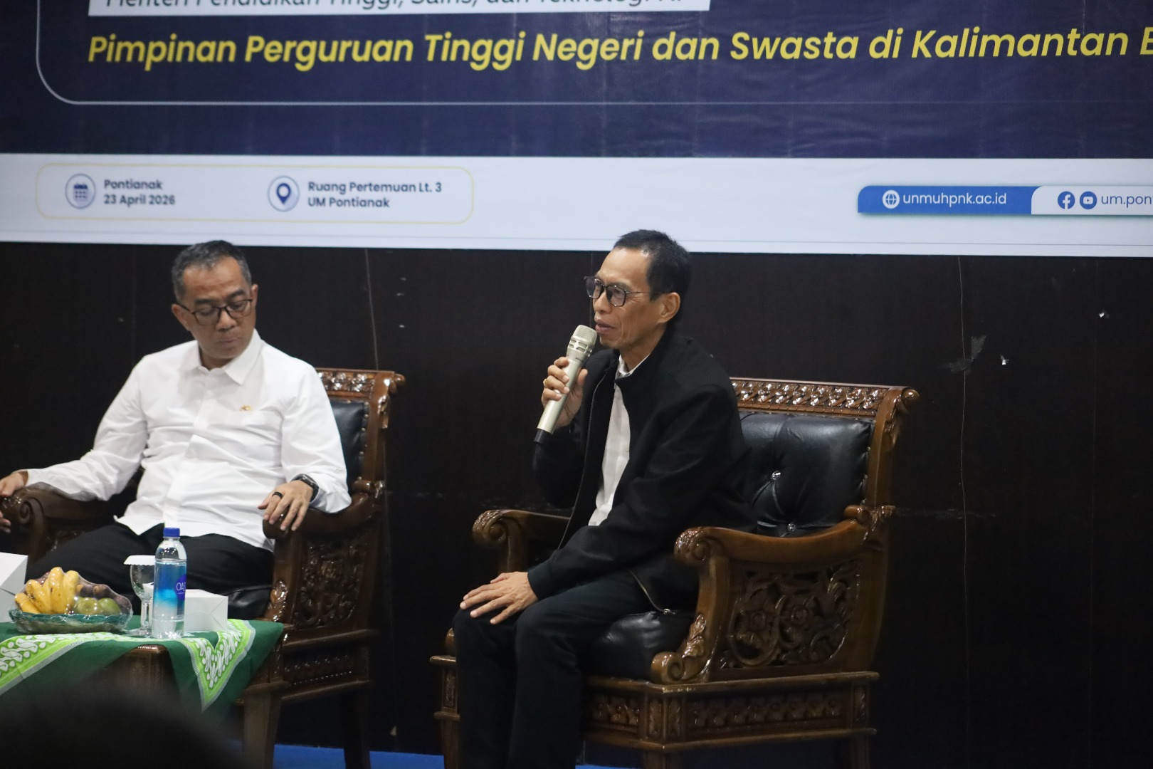 Dialog Bersama Mendiktisaintek – Pimpinan PT Kalbar di UM Pontianak Bahas Arah Pendidikan Tinggi